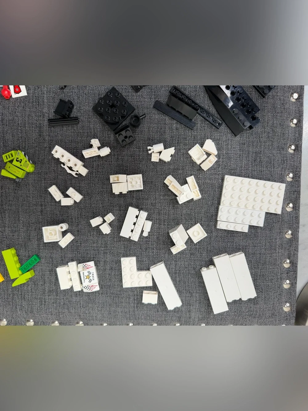 Lego Mixed Color Brick Lot - White, Black, Blue, Orange, Green, Red, Yellow